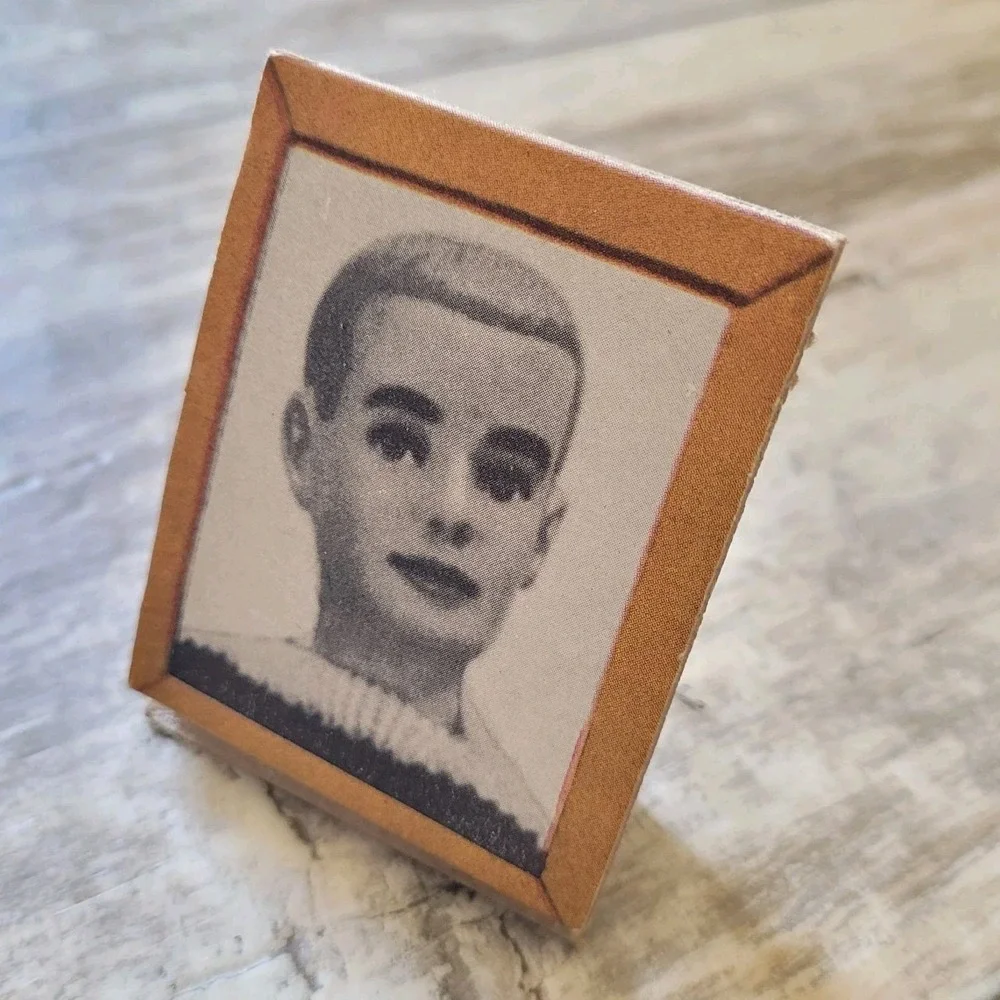 Rare Vintage Ken Doll Miniature Framed Portrait – 1960s Barbie &‎ Ken Accessory